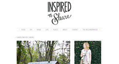 Desktop Screenshot of inspiredtoshare.com